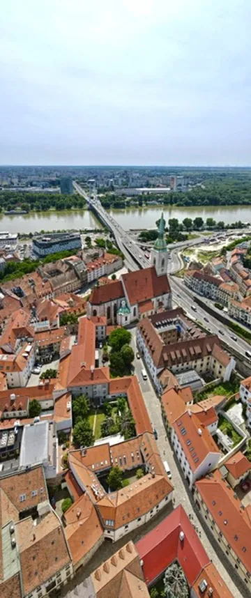 St. Martin's Cathedral and the Danube, Bratislava