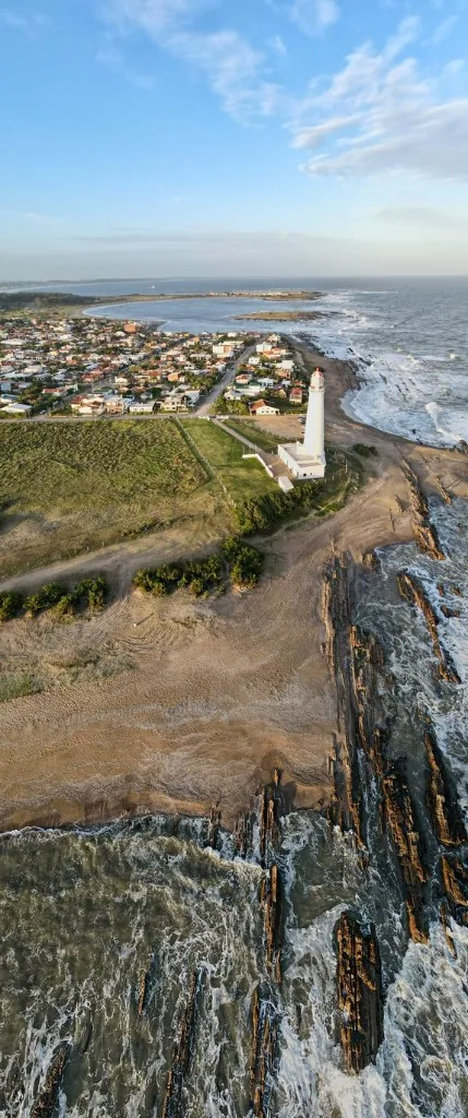 Lighthouse on a rocky coast
